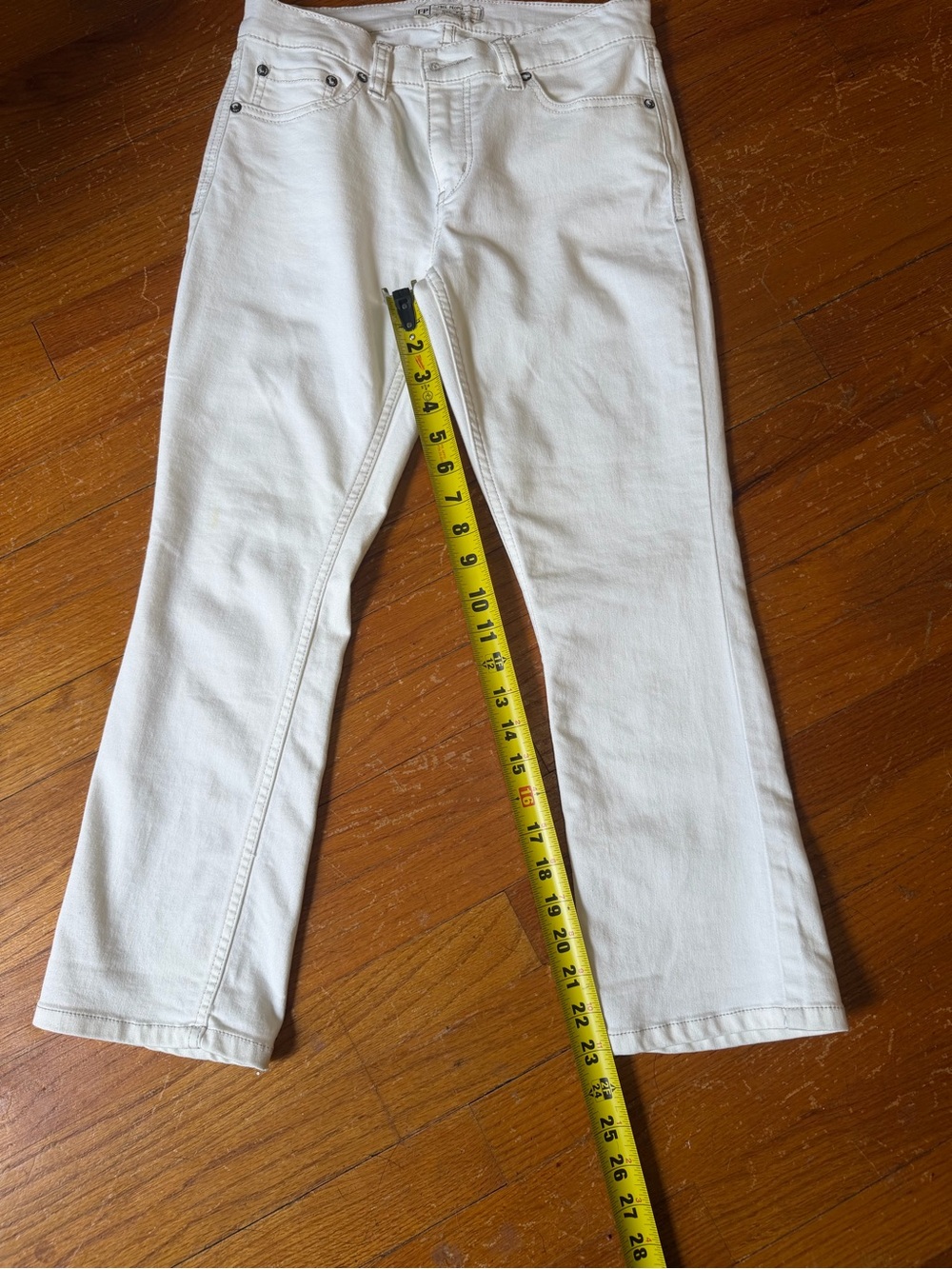 Free People White Jeans size 27 - Classic Straight Leg